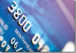 Close-up a credit card